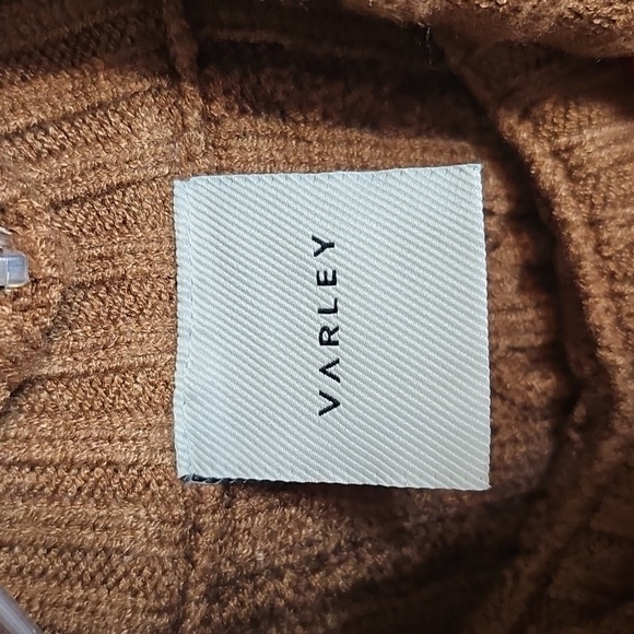 Varley Joilette Roll Neck Vest Brown Cable Knit Sweater Vest XS - Picture 5 of 10